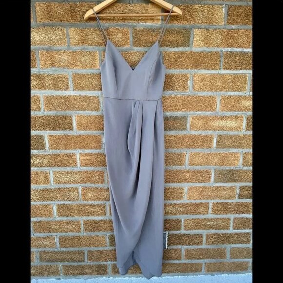 Shona Joy Core Cocktail Dress - Grey size 2 - Picture 5 of 16